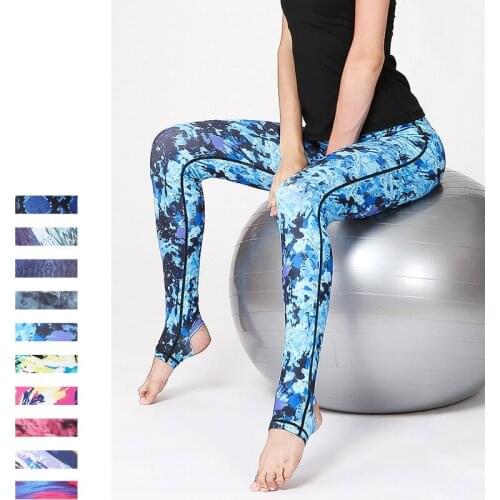 2021 New Pattern Fashion Digital Printing Fashion Sports Yoga Pants Womens Sports Running Fitness Capris