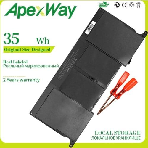 Goloo 7.6V 35WH A1406 New Laptop Battery for Apple MacBook Air 11" A1406 A1370 (2011 Version), 020-7376-A 020-7377-A MC968 MC969