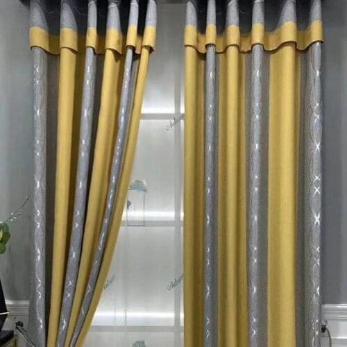 Bedroom Curtains Blackout Modern Stripped Living Room Window Curtains Elegant Green Hotel Room Cortinas With Valance