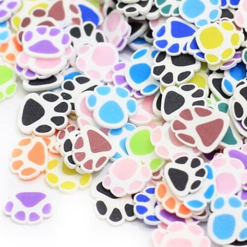 Animal Bear Paw Polymer Clay Sprinkles Lovely Confetti For DIY Craft Making
