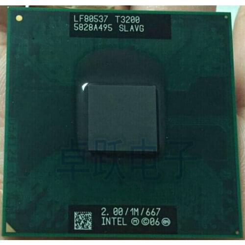 Intel Laptop CPU T3200 SLAVG 2.0G/1M/667 Free shipping
