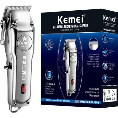 Original barber hair clipper electric hair trimmer men full metal housing hair cutting machine haircut Pivot Motor Lithium Ion