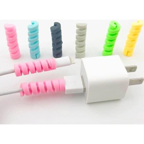 Universal Silicone Charging Cable Protector Saver Cover for iPhone USB Charger Cord Adorable Protective Sleeve For Phones Cables