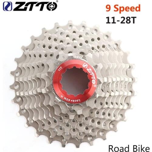 ZTTO Road Bicycle Cassette Freewheel 9 Speed Cassette 9s 11-28T Bike Sprockets For Sunrace Shimano Sora 3300 3500 R300