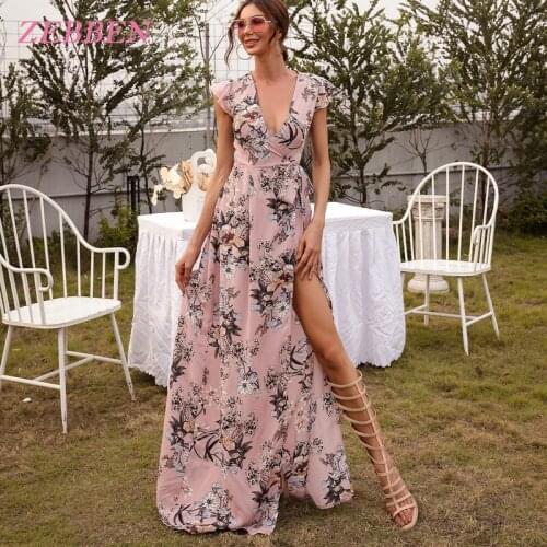 ZEBEEN Summer Dresses With Print