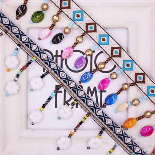 1/5/10Yards Trim Lace Hand-stitched Pearl Glitter Beads Braid Lace Ribbon Wedding Dress Skirts Collar Neckline Sewing Appliques