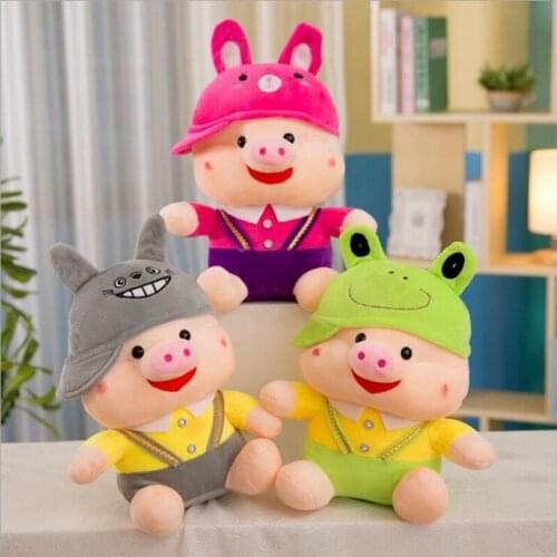 1pc 40cm 50cm 60cm New Soft Animal Cartoon Pillow Cushion Cute Fat Pig Totoro Plush Toy Stuffed Doll Lovely kids Birthday Gift