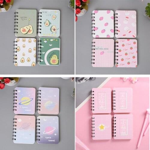 1pcs Strawberry Notepad Kawaii Stationery Planner Coil Notebook Creative Cute Notebooks Novelty Notebook Student Office Supplies