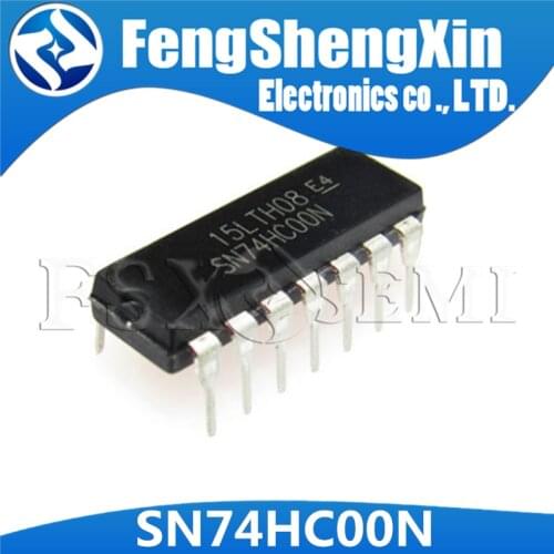 10pcs/lot New 74HC00 74HC00N SN74HC00N Logic IC DIP-14