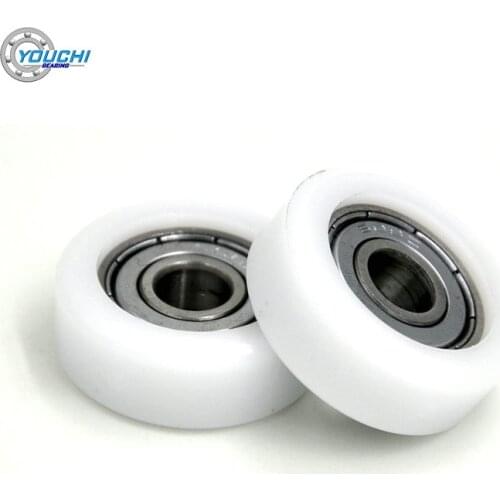 10pc OD 32mm POM Coated Pulley With 6000Z Bearing 10x32x10mm BS600032-10 Door & Window & Shower Room Plastic Bearings Wheel