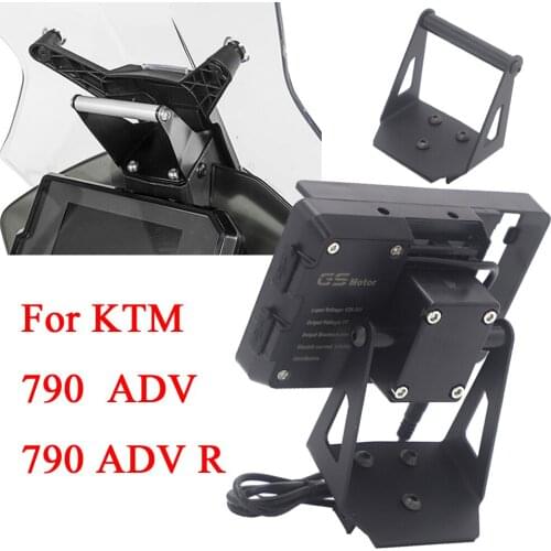 12MM Motorcycle GPS/SMART PHONE Navigation GPS Plate Bracket Adapt Holder For 790 Adventure / 790 ADV R 2017+UP