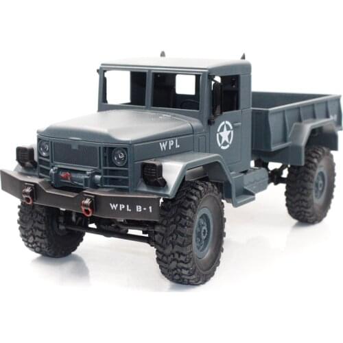 2.4G RC Military Truck 4WD Remote Control Car Crawler Off-Road Rock Crawler Car With Two Battery Car Gift for Kids