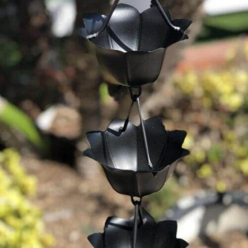 2.6m Ancient building rain chain temple eaves rain chain villa copper rain water chain rain bell