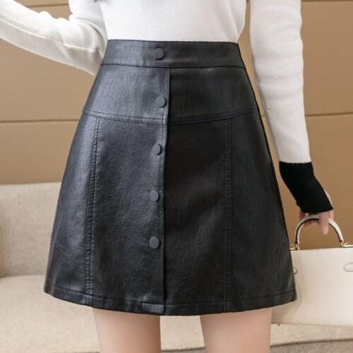 CBAFU Women's Leather Skirts