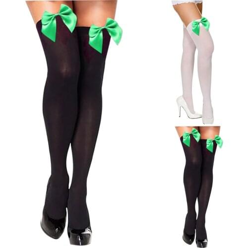 Women Sexy Lace Fishnet Stockings Thigh High Over Knee Socks Nylon Long Socks Hosiery Anime Lolita Socks Bow Stockings Dc Comics