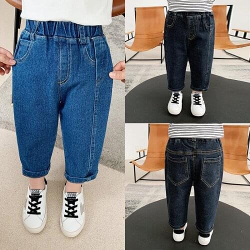 Personality Baby Spring Autumn Jeans Pants For Boys Children Kids Trousers Clothing High Quality Teenagers 2021