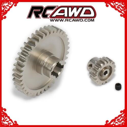 17T Motor Gear + Main Gear For 1/18 Wltoys A959 A969 A979 K929 Model RC Car Upgraded Parts Electric RC Truck Desert Off-road