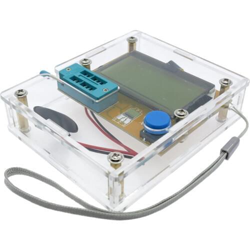 LCR-T4 Mega328 M328 LCD 128*64 9V Multimetr Transistor Tester ESR Meter Diode Triode Capacitance ESR Meter MOS PNP NPN LCR+CASE
