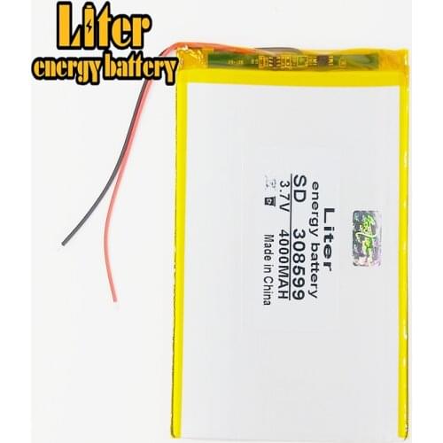 Tablet pc 308599 3.7V,4000mAh (polymer lithium ion battery) Li-ion battery for tablet pc 7 inch 8 inch 9inch 3085100