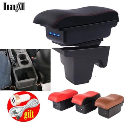Armrest box For Ford focus 3 Dual Layer Rotatable Central Store Content box with Cup holder USB Interface Car decoration accesso
