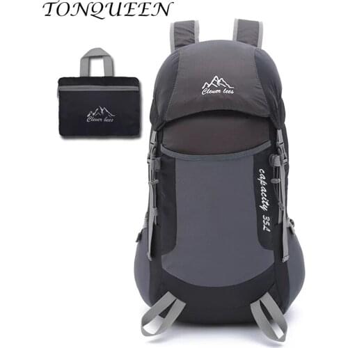 Oudoor Foldable Backpacks Wear-resisting Waterproof Backpacks for Teenagers Travel Shoulder Bag Portable Mochila Feminina WX044