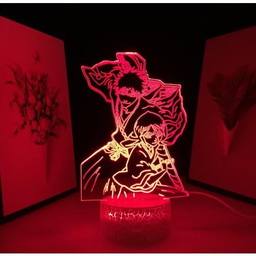 Anime Bleach 3D Light for Home Decoration Nightlight Cool Birthday Gift Acrylic LED Night Lamp Bleach Table Lamp