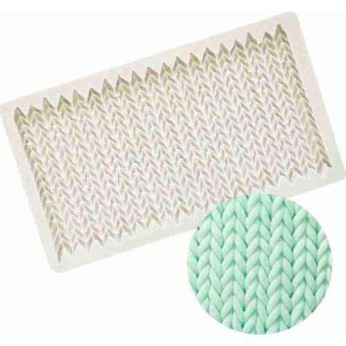 Sweater Knitted Texture Silicone Mold Fondant Chocolate Cake Decoration Mold Diy Baking Mold