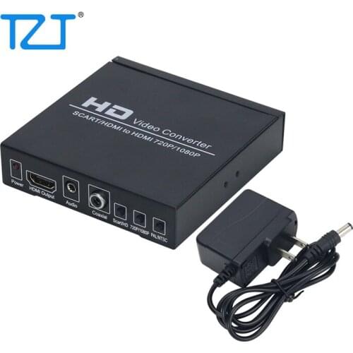 TZT NK-8S HD Video Converter SCART/HDMI-compatible To HDMI-compatible 720P/1080P For Your DVD HD Player Game Console PS2