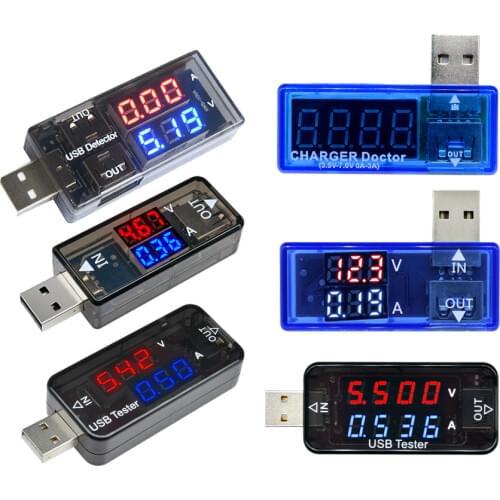 USB Tester LED Digital Voltmeter Ammeter Car Current Voltage Meter Detector Monitor Power Bank Charger Doctor