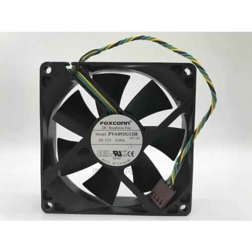 Pwm cpu cooling fan Original For Foxconn 9025 PVA092G12H DC12V 0.40A 4-Pin PWM Large Air Volume Fan