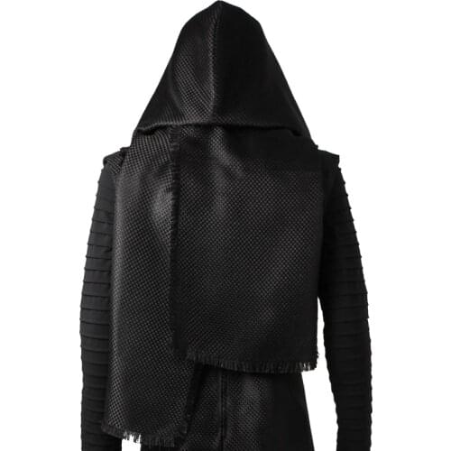 Adult Men Star : The Force Awakens Kylo Ren Black Hat With Scarf Cosplay Costume Halloween Party Clothes Accessories