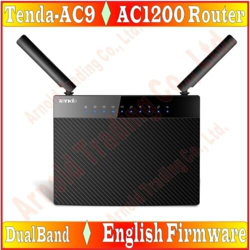 Eng-Firmware Tenda 802.11AC Dual Band 1200Mbps Wireless Wifi Router Repeater 11AC 2.4G/5GHz 1000M WAN/LAN Ports, No Retail Box
