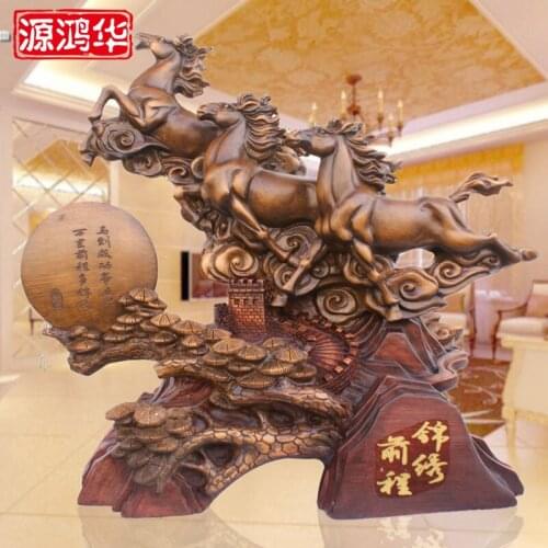 Strength resin handicrafts factory at Shenzhen line entity wholesale agents recruit future Fairview Horse Decoration