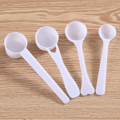 1PC New 1g/3g/5g Measuring Spoon White Drug Pesticide Safety Precise Selection Measuring Cups And Spoons Kitchen Accessories