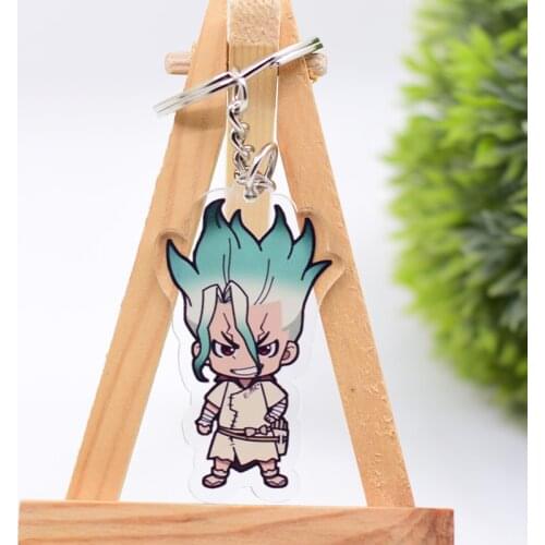 WL0059 Dr.Stone Keychain Acrylic Cartoon Keyring Accessories