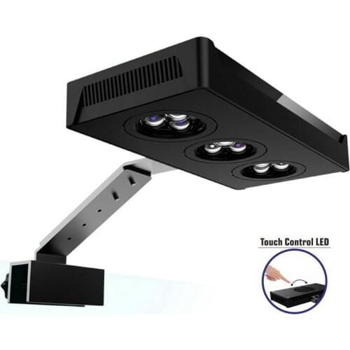 Full Spectrum Clip-on Aquarium Lighting with Touch Control for Coral Reef Nano Fish Tank Light Blue White LEDs EU Plug