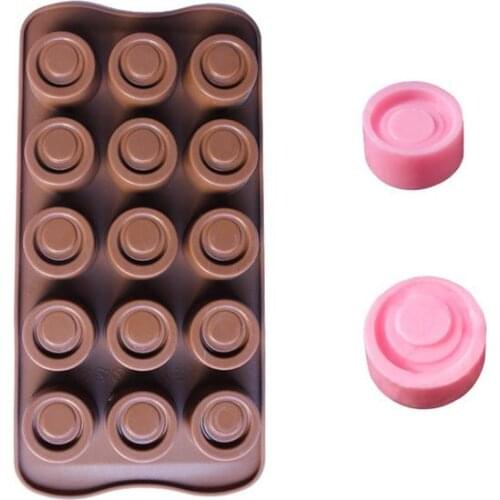 Free Shipping 60pcs/lot circle shape Muffin case Candy Jelly Ice cake Silicone Mould Mold Baking Pan Tray SN1630