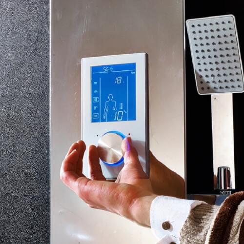 Digital Smart Shower Thermostat Bathroom Faucet Thermostatic Shower Digital Control Panel Thermostatic Douche Mixer Valve