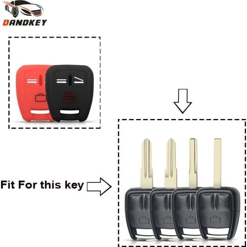 Dandkey Remote Silicone Car Key Case Cover Shell For Vauxhall Opel Astra Zafira Vectra Tigra Omega Signum Frontera 3 Buttons