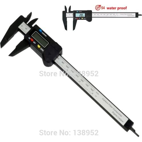 IP54 water proof digital caliper 0-150mm 6inch Industrial plastic electronic vernier caliper thickness measure gauge