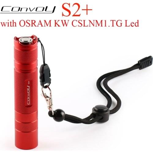 Convoy S2 Plus with KW CSLNM1.TG White Light Linterna Led Red Flashlight 18650 Flash Torch Light Camping Fishing Bicycle Light