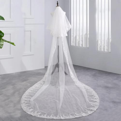 Свадебные кружевные фаты Lily Hou Bridal China At AliExpress