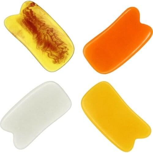 3pcs Resin Face Massage Guasha Board Plate Body Skin Relaxation Slimming Beauty Neck Thin Lift Facial Tools