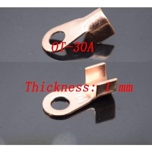 Copper nose OT - 30a terminal Copper wire ear cable joint line nose cold-press terminal a-class national standard
