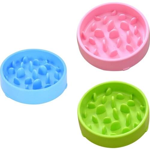 Pet Dog Food Bowl Eating Dog Bowl Slow Feeder Hard Plastic Dog Slow Feeder Cat Pet Slow Feeder Nonslip Anti Gulping Feeder Bowl