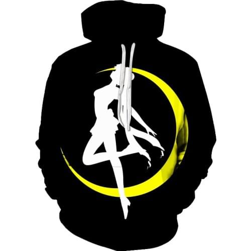 Fashion new anime beauty Harajuku pullover casual long-sleeved fashion mens hoodie all-match shirt casual loose