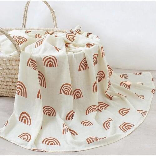 120x120cm Muslin Bamboo Swaddle Wrap Baby Blanket Bamboo Cotton Baby Blankets Newborn Australia Day Gift