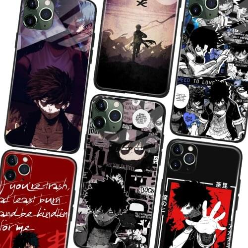 My Hero Academia Dabi Glass Soft Silicone Phone Case FOR IPhone SE 6s 7 8 Plus X XR XS 11 12 Mini Pro Max Sumsung Cover Shell