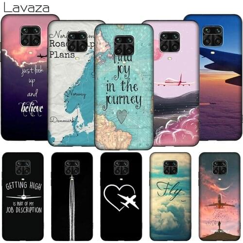 Lavaza K3 Aircraft Airplane Fly Travel TPU Soft Case for Redmi Note 5 6 6A 7 7A 8 8T 8A 9 9A 9C 9S K20 K30 Poco X2 Pro Max