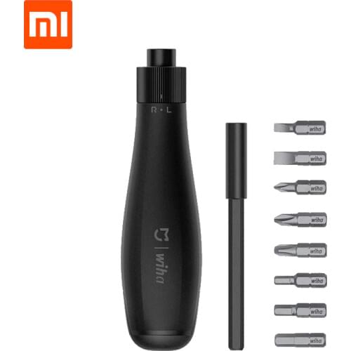 New Xiaomi mijia Wiha 8 in 1 ratchet screwdriver home high precision bite cartridges screwdriver repair tools smart home